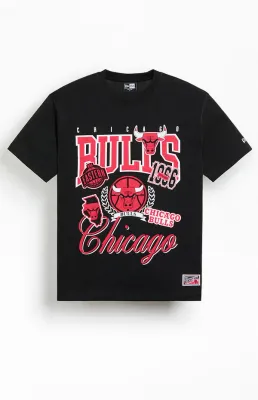 CHICAGO BULLS NBA T-SHIRT BLACK SPT CLAS SSTEE 309