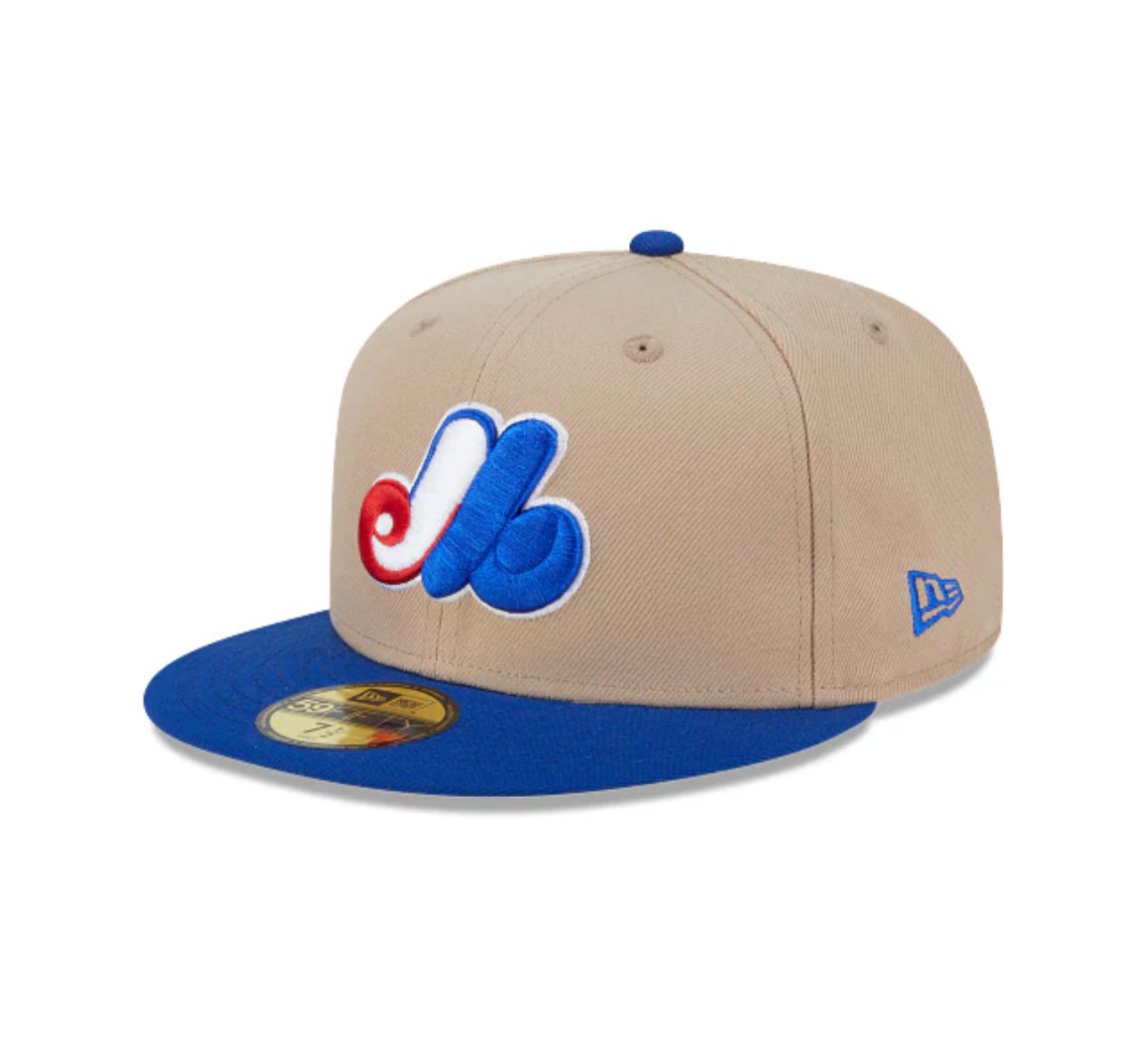 MONTREAL EXPOS MLB CAP 59FIFTY BEIGE/BLEU