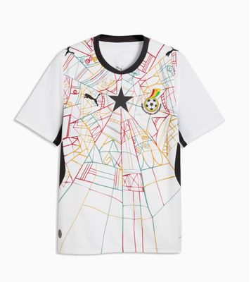 GHANA TEAM SOCCER MAILLOT DOMICILE BLANC 26