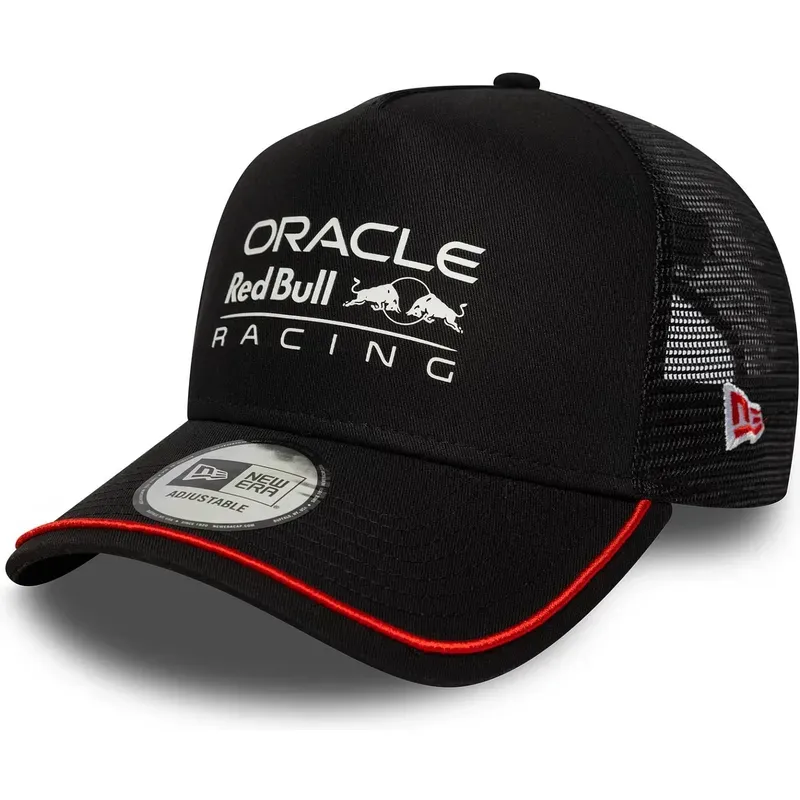 F1 REDBULL ORACLE RACING CAP TRUCKER PATCH BLACK