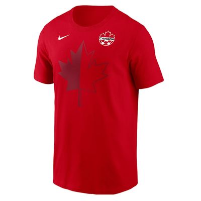 TEAM CANADA SOCCER T-SHIRT DAVIES RED
