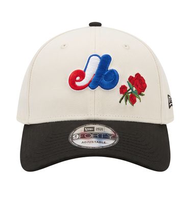 MONTREAL EXPOS MLB CAP 9FORTY EDITION FLOWER CREAM-BLACK