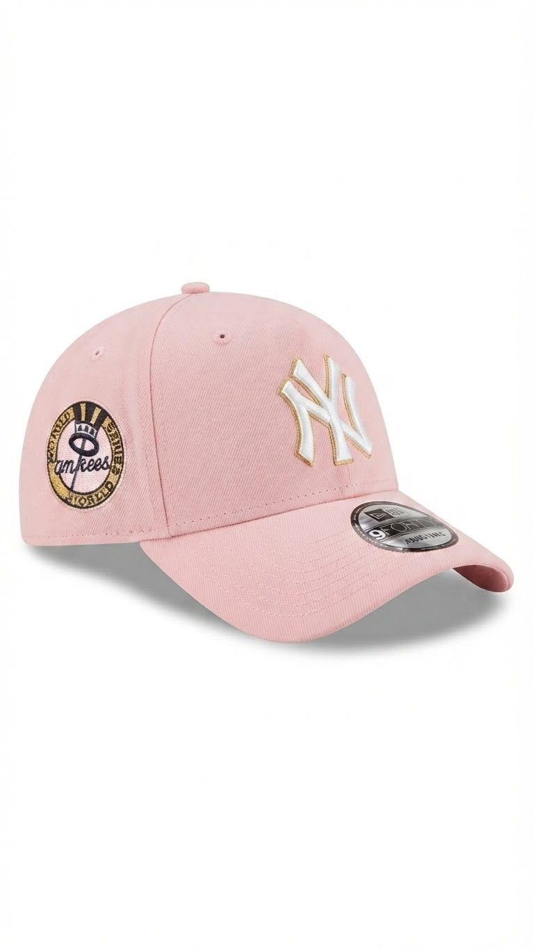 CASQUETTE NEW YORK YANKEES MLB 9FORTY A-FRAME – ROSE AVEC ÉCUSSON LATÉRAL