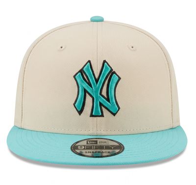NEW YORK YANKEES MLB CAP 9FIFTY CREAM COLOR PACK SNAPBACK CAP