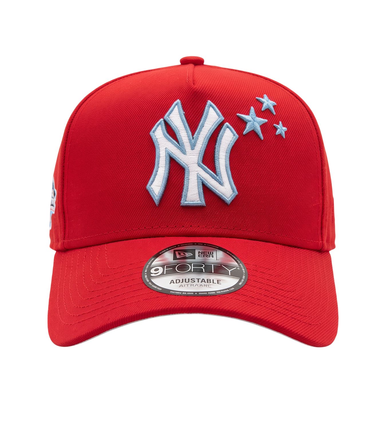 NEW YORK YANKEES MLB CAP 9FORTY A-FRAME RED  SIDE PATCH