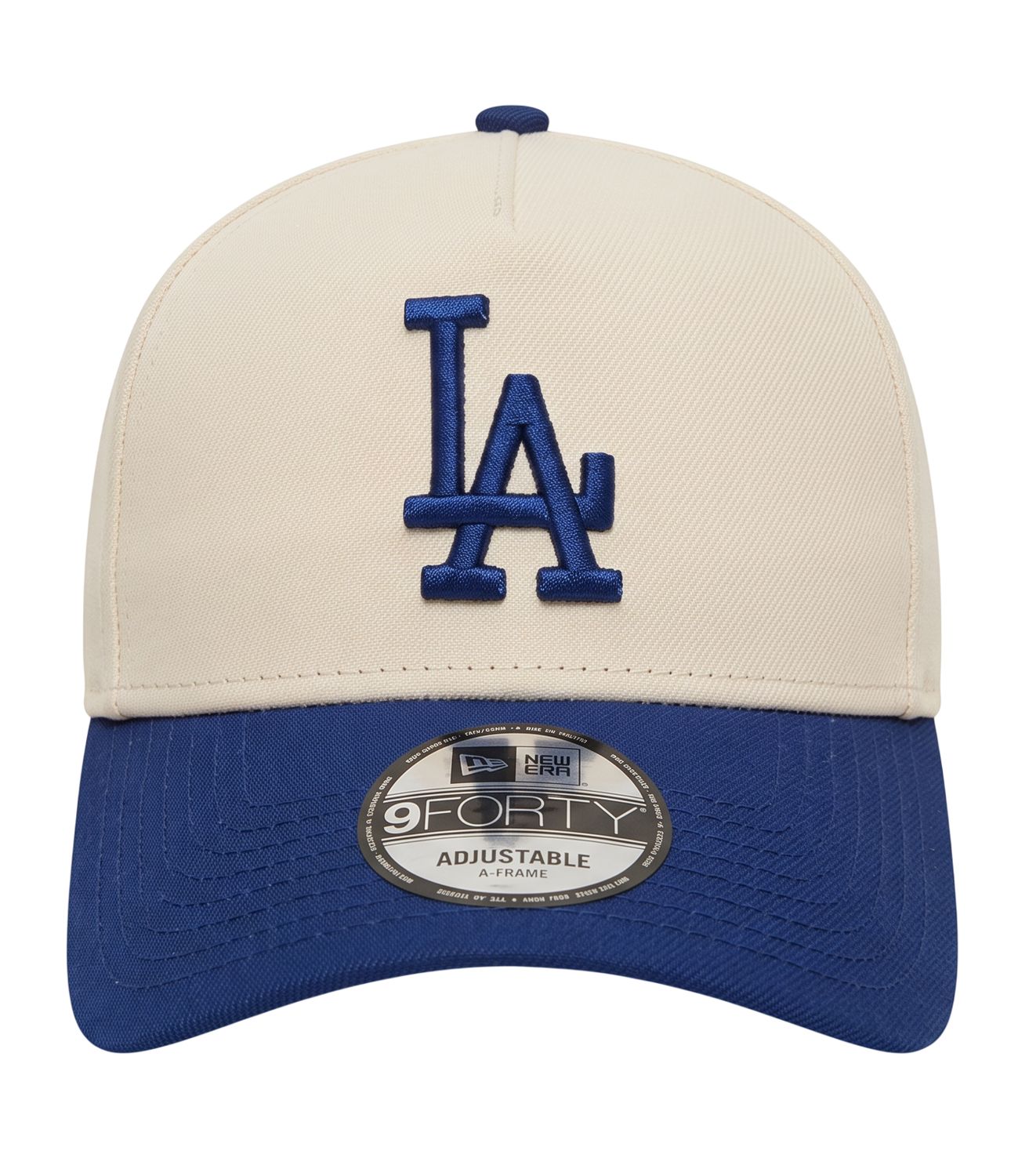 LOS ANGELES DODGERS MLB CAP 9FORTY A-FRAME CREAM-ROYAL SIDE PATCH