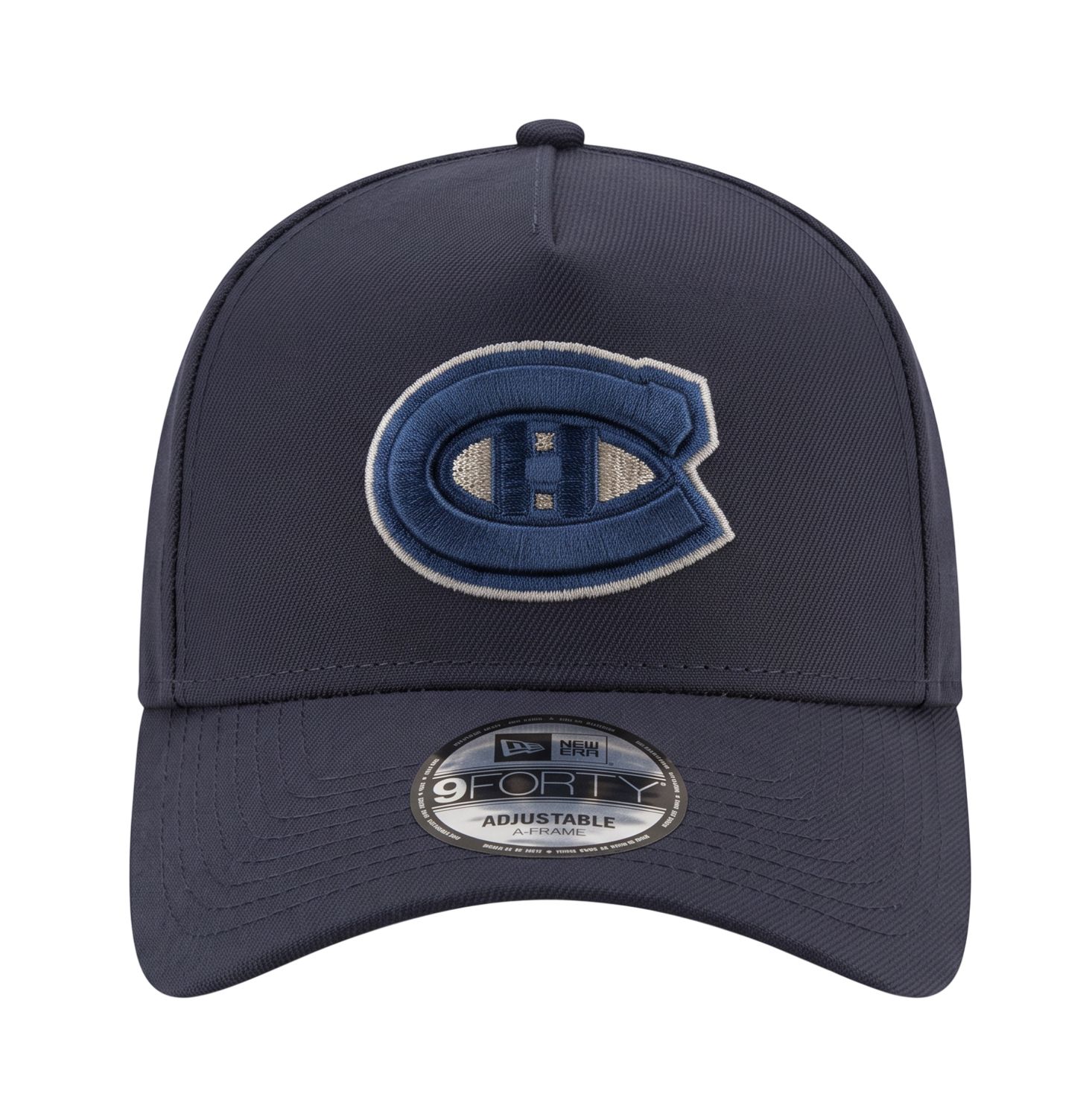 MONTREAL CANADIENS NHL CAP NAVY LOGO NAVY 9 FORTY A-FRAME