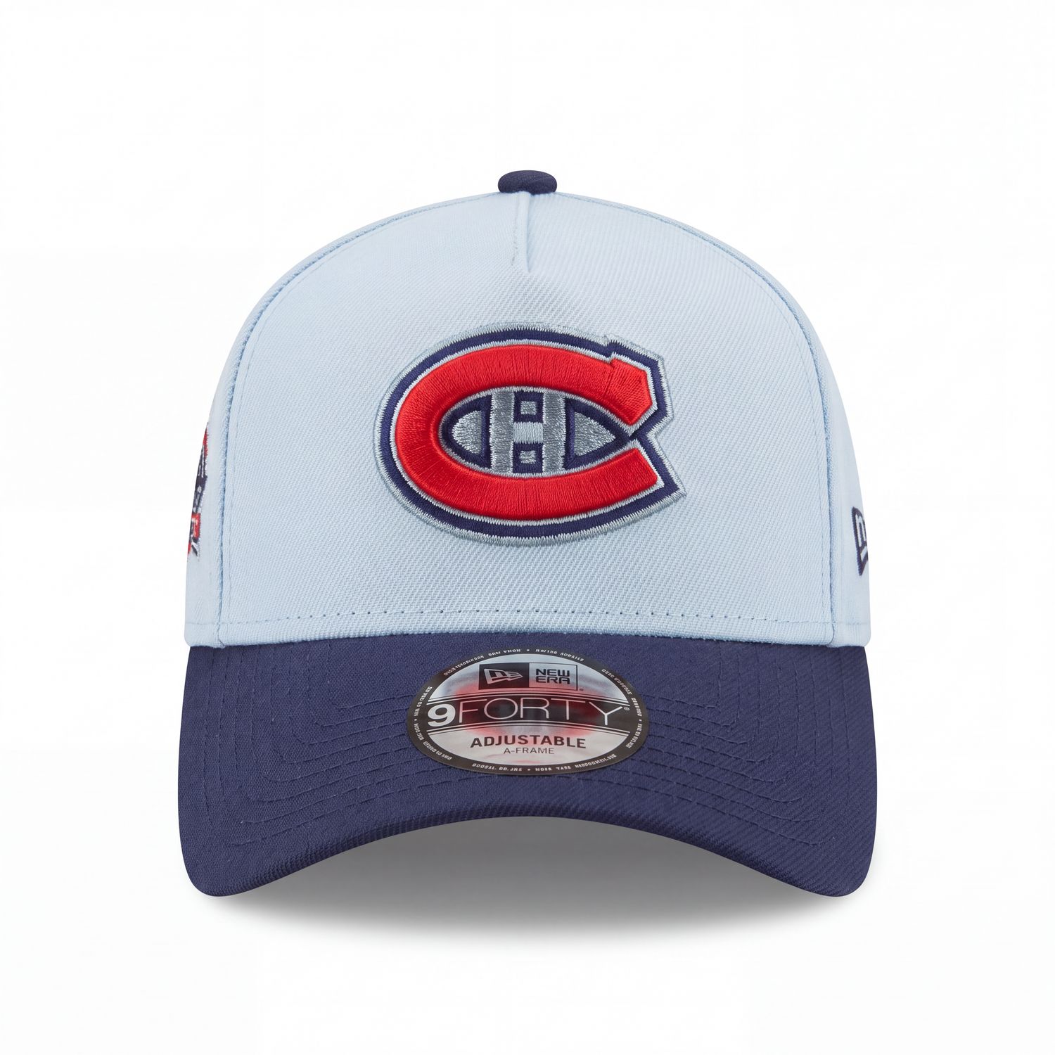 MONTREAL CANADIENS NHL CAP BABY BLUE-NAVY  9 FORTY A-FRAME SIDE PATCH