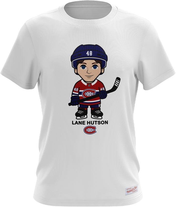 MONTREAL CANADIENS NHL TSHIRT WHITE LANE HUTSON