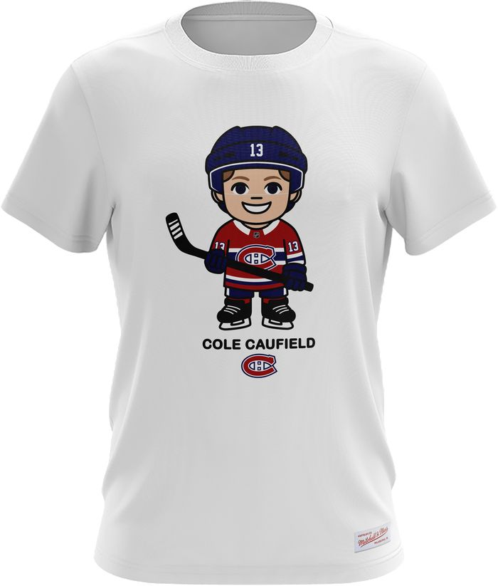 MONTREAL CANADIENS NHL TSHIRT WHITE COLE CAUFIELD