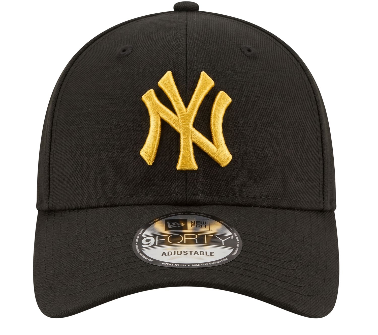 NEW YORK YANKEES MLB CAP 9FORTY NOIR YELLOW LOGO SIDE PATCH
