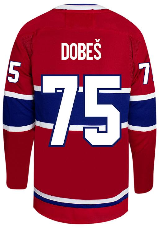 MONTREAL CANADIENS NHL JERSEY BREAKWAY DOBES #75 RED