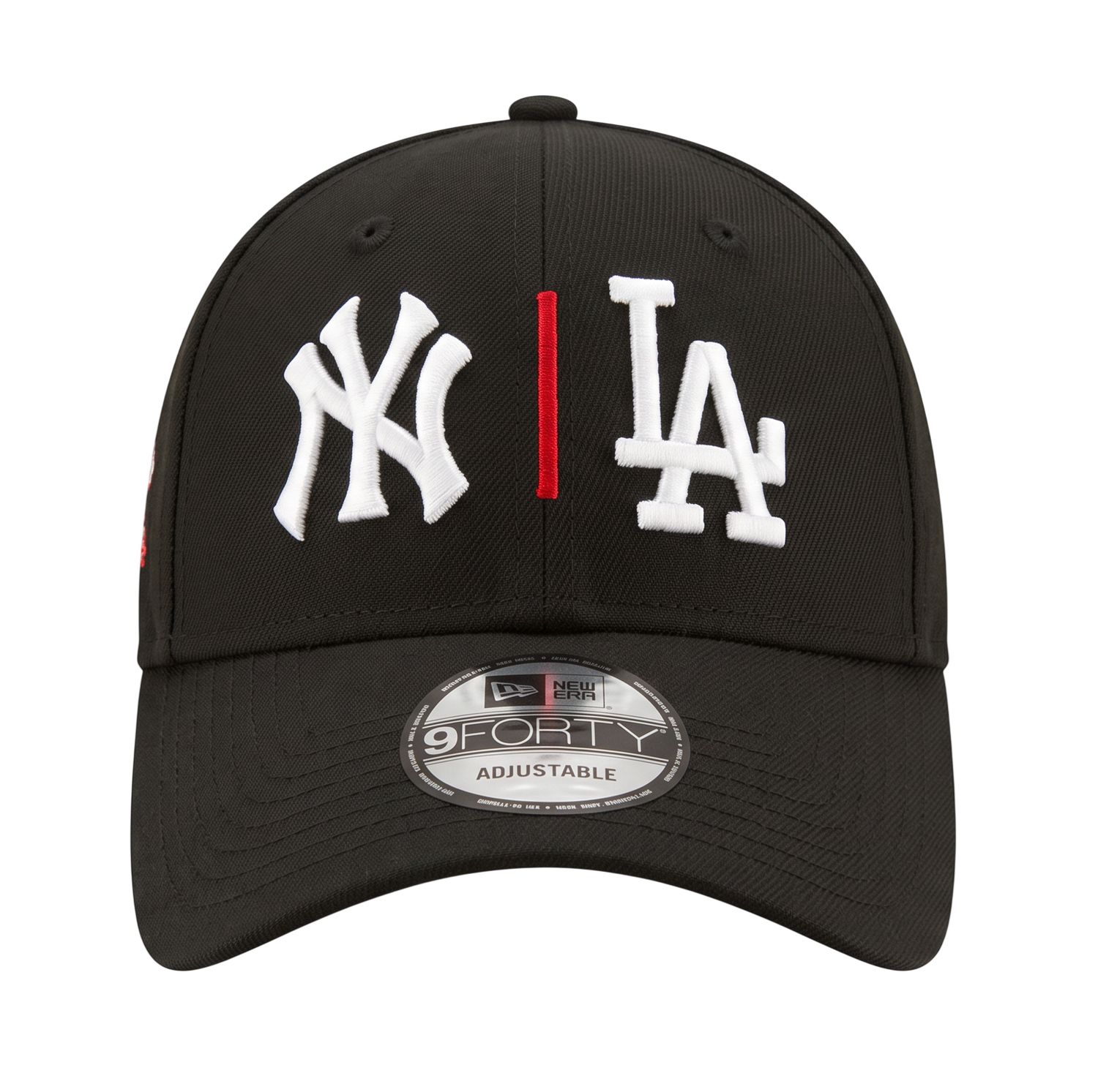 YANKEES DODGERS MLB CAP 9 FORTY BLACK SIDE PATCH OS