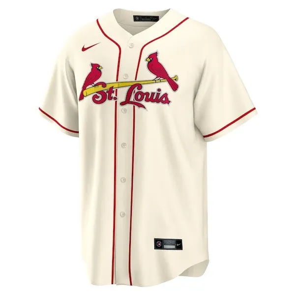ST LOUIS CARDINALS MLB JERSEY TEAM REPLICA ALTERNATE CREAM