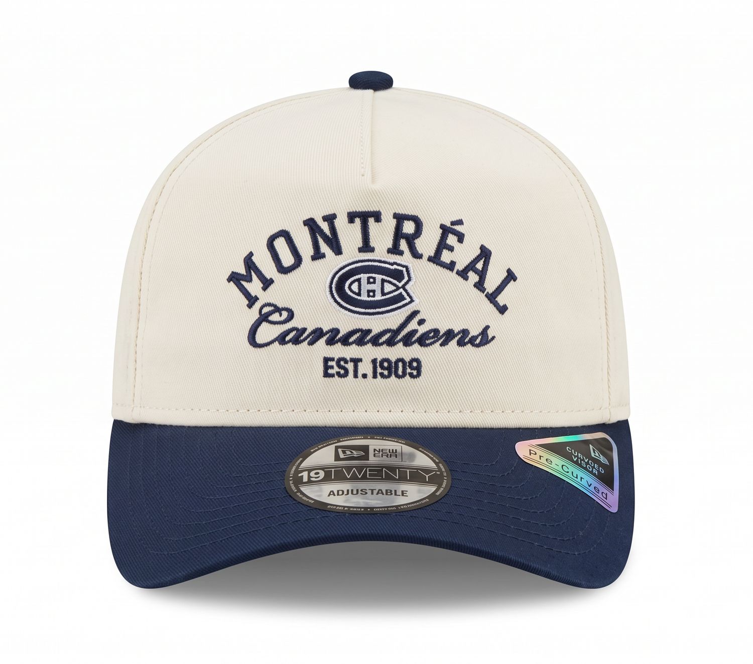 CANADIENS DE MONTREAL NHL CAP 19TWENTY CREAM - NAVY LOGO NAVY