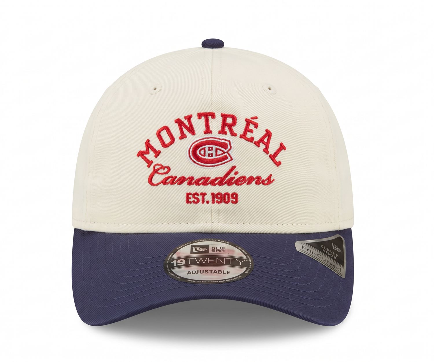 CANADIENS DE MONTREAL NHL CAP 19TWENTY CREAM - NAVY LOGO RED