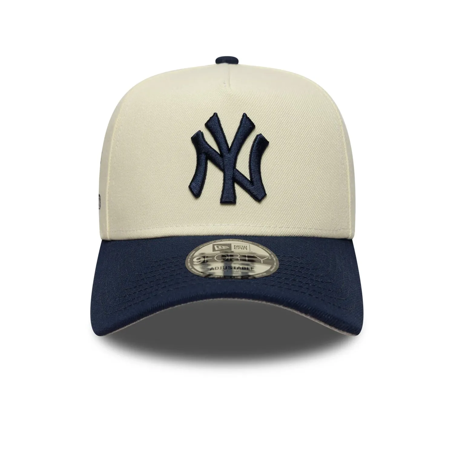 NEW YORK YANKEES MLB CAP 9FORTY A-FRAME BEIGE-NAVY OS