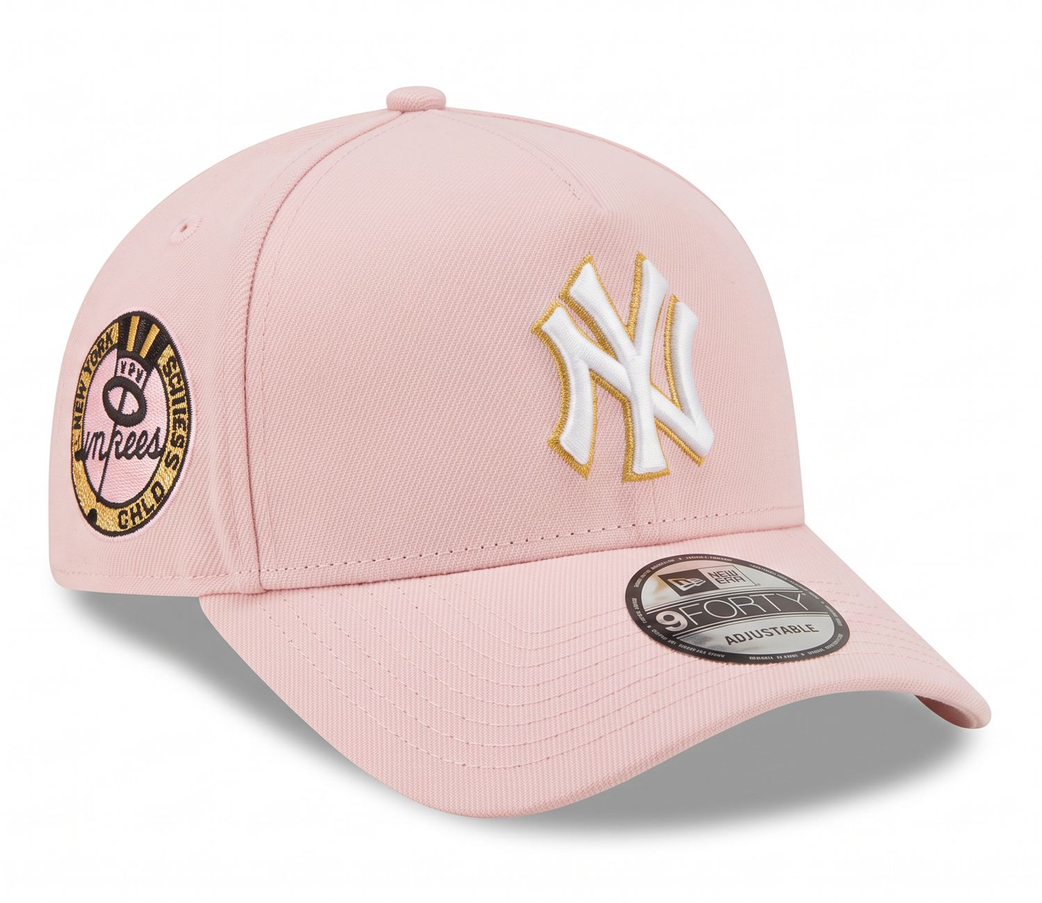 NEW YORK YANKEES MLB 9FORTY A-FRAME PINK SIDE PATCH OS CAP