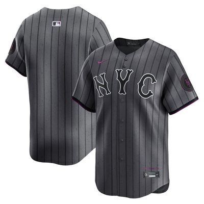 NEW YORK METS MLB JERSEY GRAPHITE CITY CONNECT LIMITED