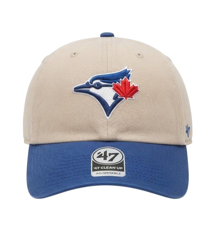 ​TORONTO BLUE JAYS MLB 47 CLEAN UP CREAM-ROYAL BLUE CAP