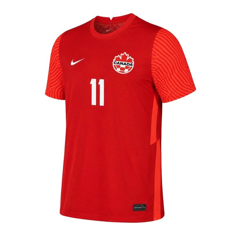 TEAM CANADA SOCCER JERSEY REPLICA RED #11 BUCHANAN