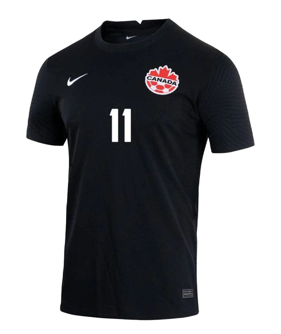 TEAM CANADA SOCCER JERSEY REPLICA BLACK#11 BUCHANAN