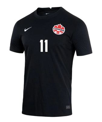 TEAM CANADA SOCCER JERSEY REPLICA BLACK#11 BUCHANAN