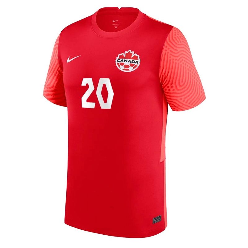 TEAM CANADA SOCCER JERSEY REPLICA RED #20 J.DAVID
