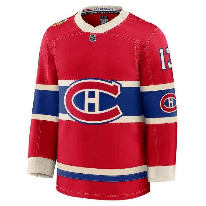 MONTREAL CANADIENS NHL HERITAGE CLASSIQUE PREMIUM PLAYER JERSEY - CAUFIELD #13