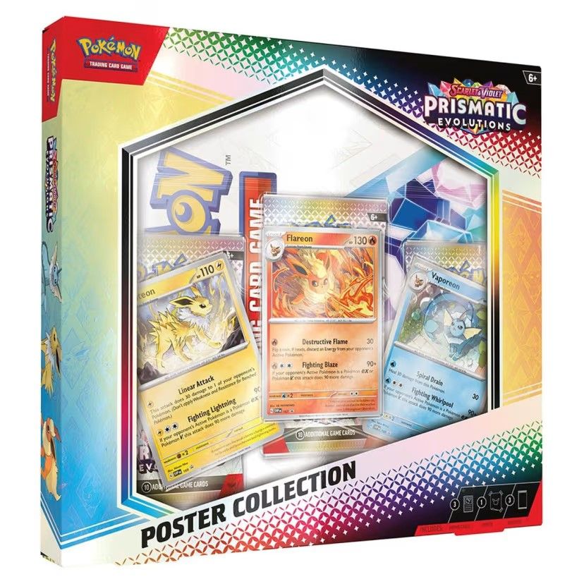Pokemon TCG: Scarlet &amp; Violet—Prismatic Evolutions Poster Collection