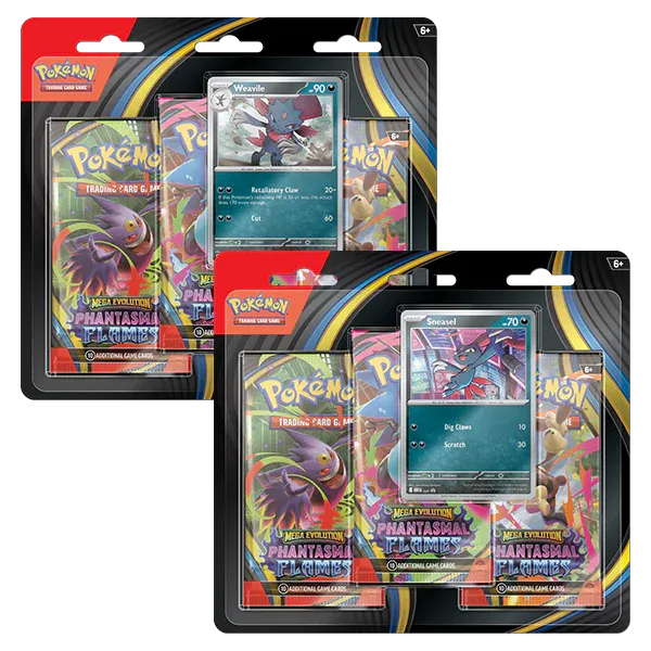 Pokémon TCG: Mega Evolution—Phantasmal Flames 3pk Blister