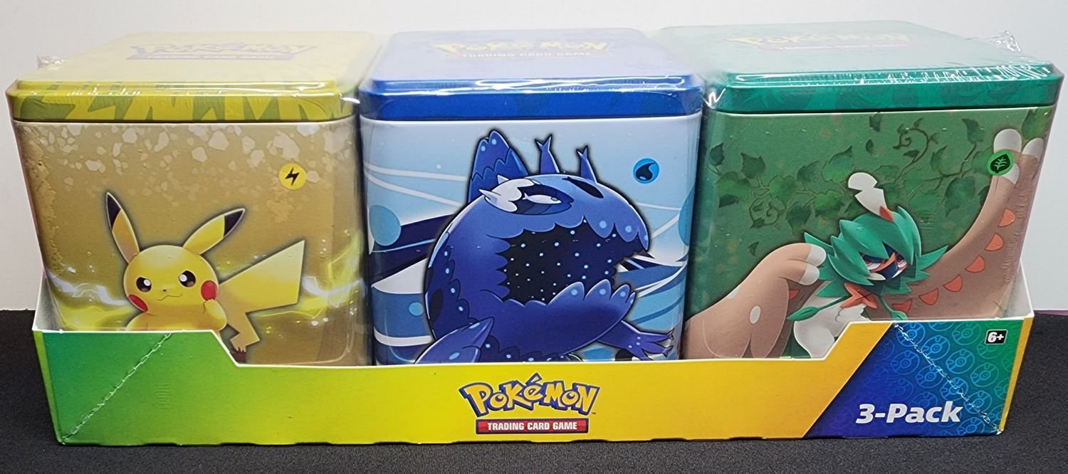 Pokémon TCG: SWSH Costco Exclusive Stacking Tins 3 Pack 2023 Evolving Skies Sealed MINT