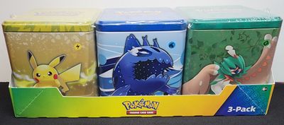 Pokémon TCG: SWSH Costco Exclusive Stacking Tins 3 Pack 2023 Evolving Skies Sealed MINT