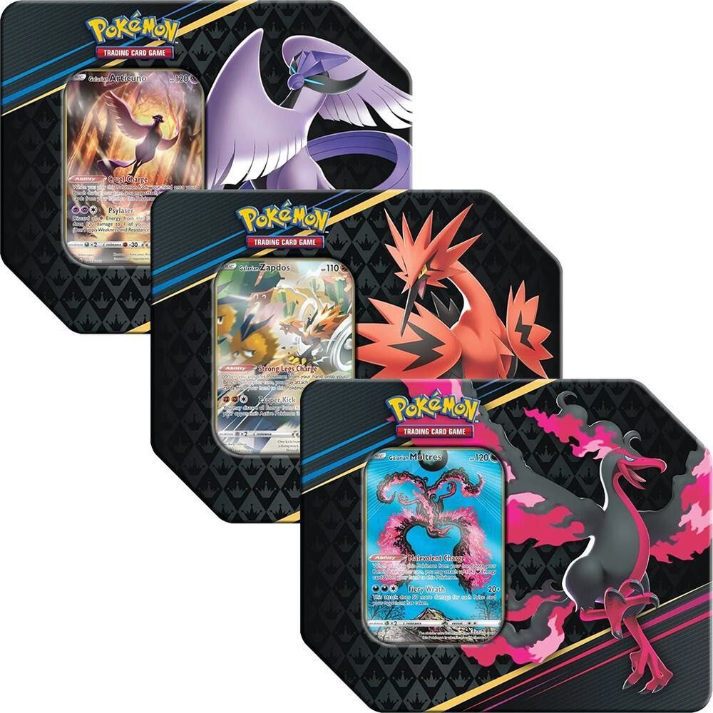 Pokémon TCG: Sword &amp; Shield-Crown Zenith Tin Set of 3
