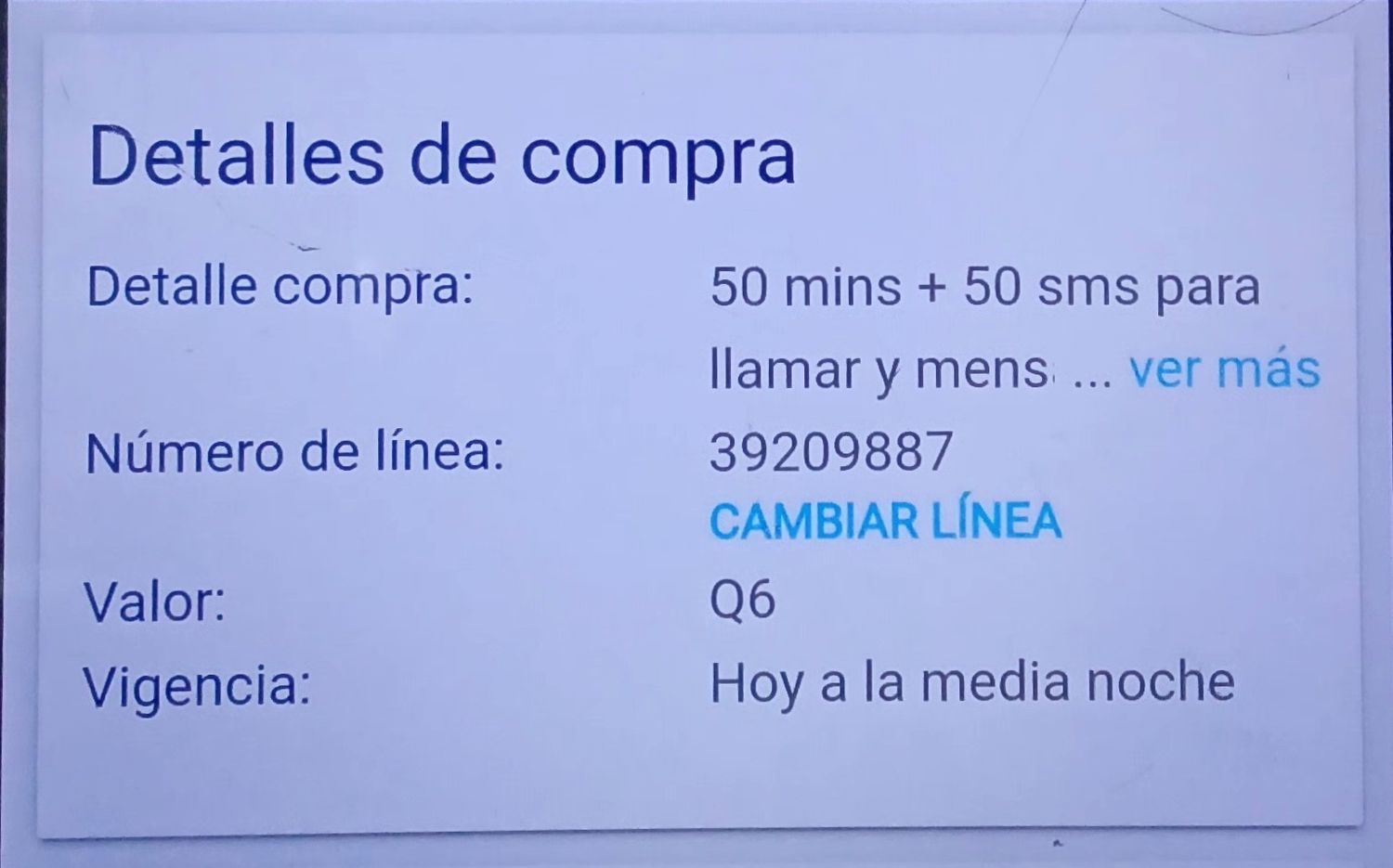 Recarga Tigo