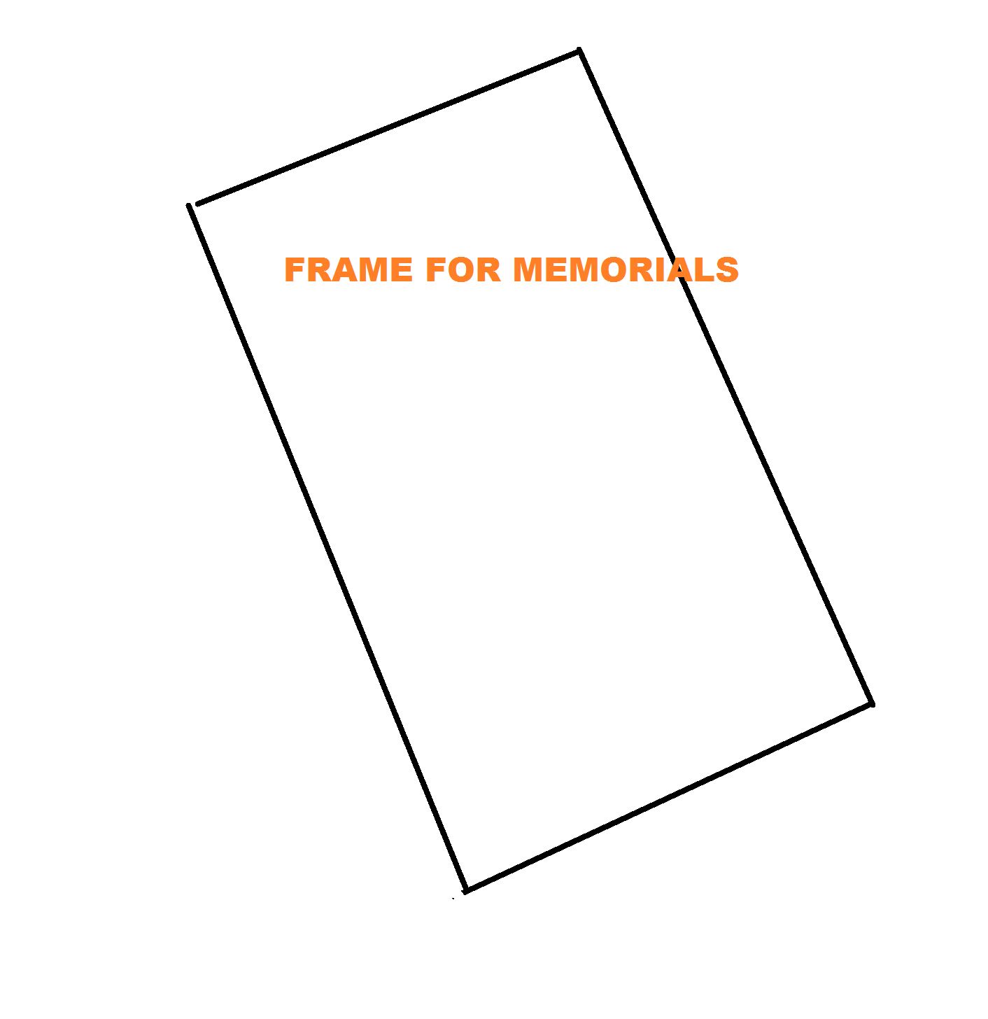 Basic Frame in BLACK 18x24 for memorial
