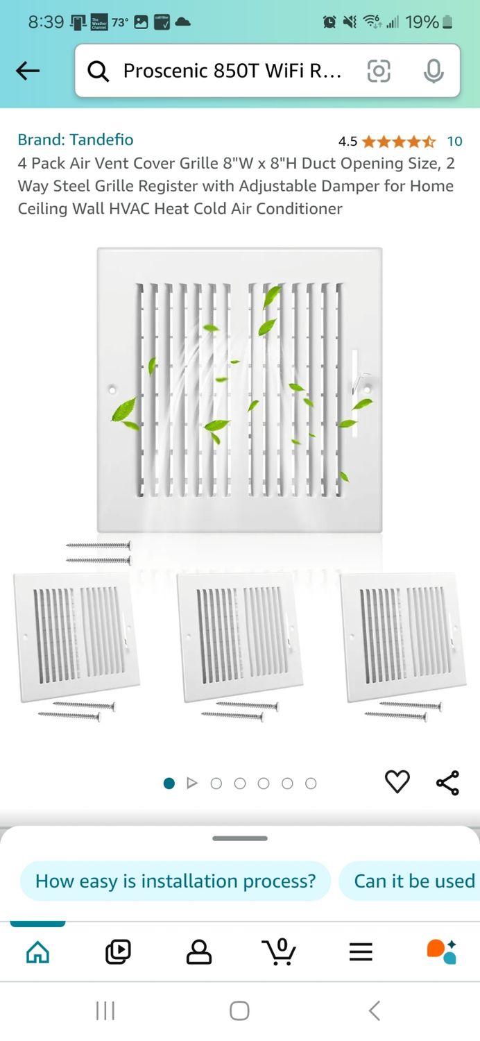 Tandefio Air Vent Cover Grille