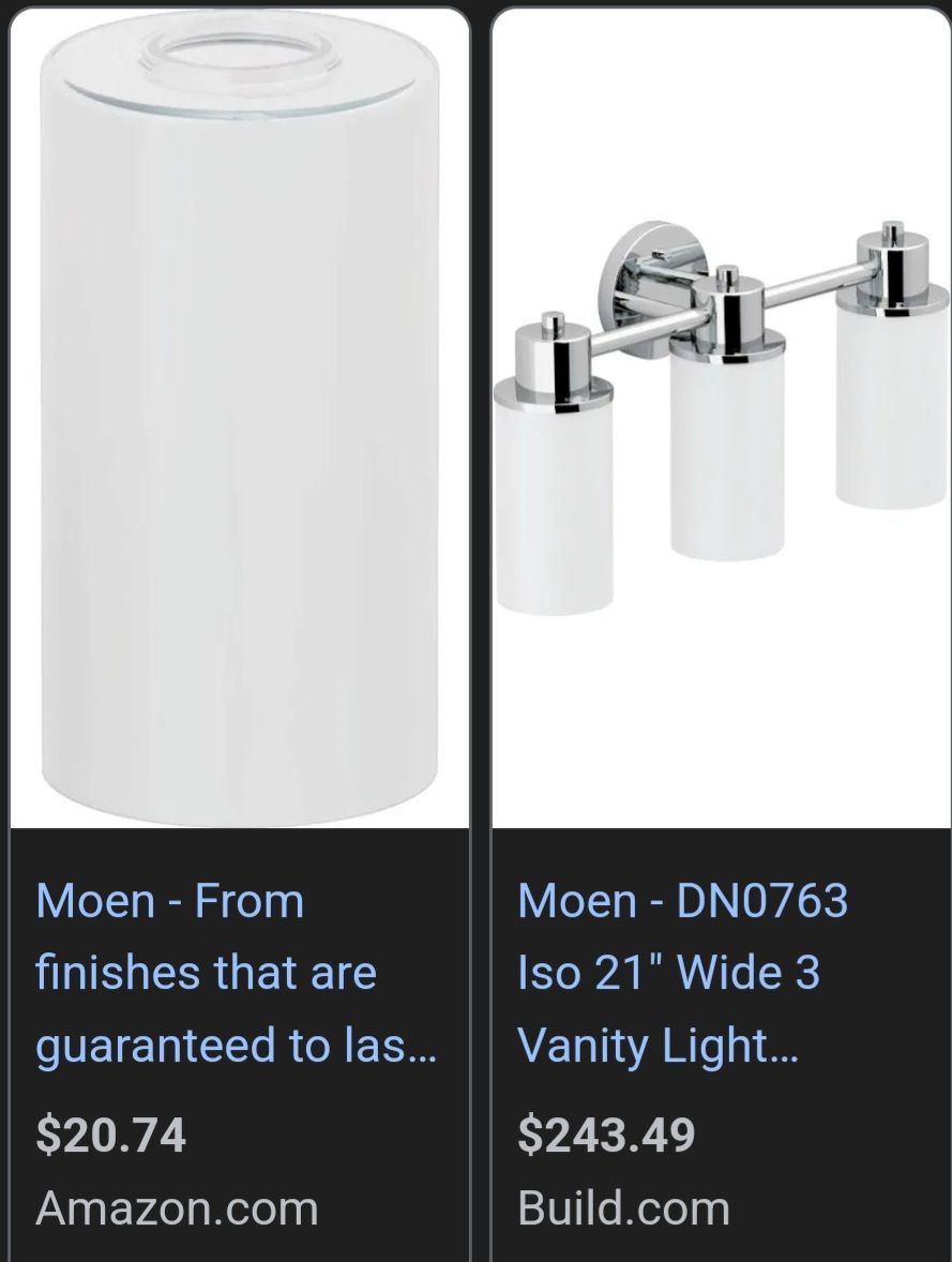 Moen replacement globe