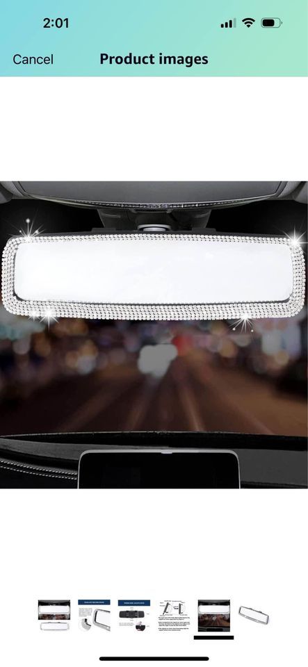Bling Car Rearview Mirror