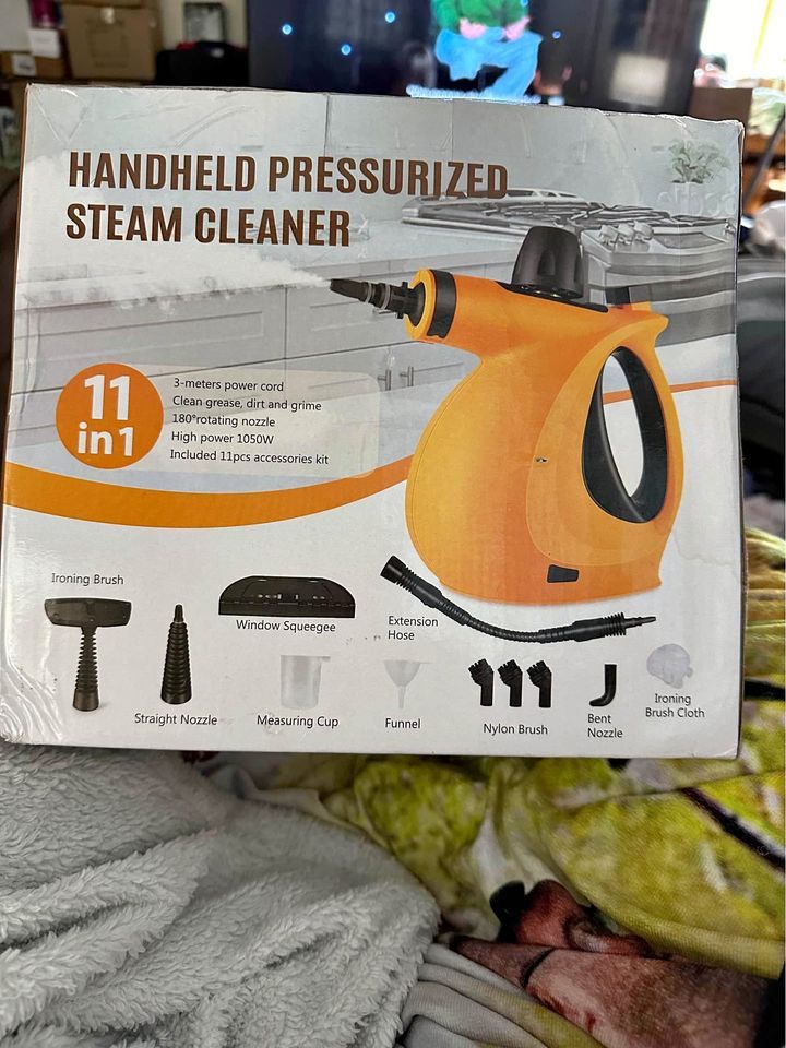 Pressurized Handheld Surface Upholstery Steam Cleaner