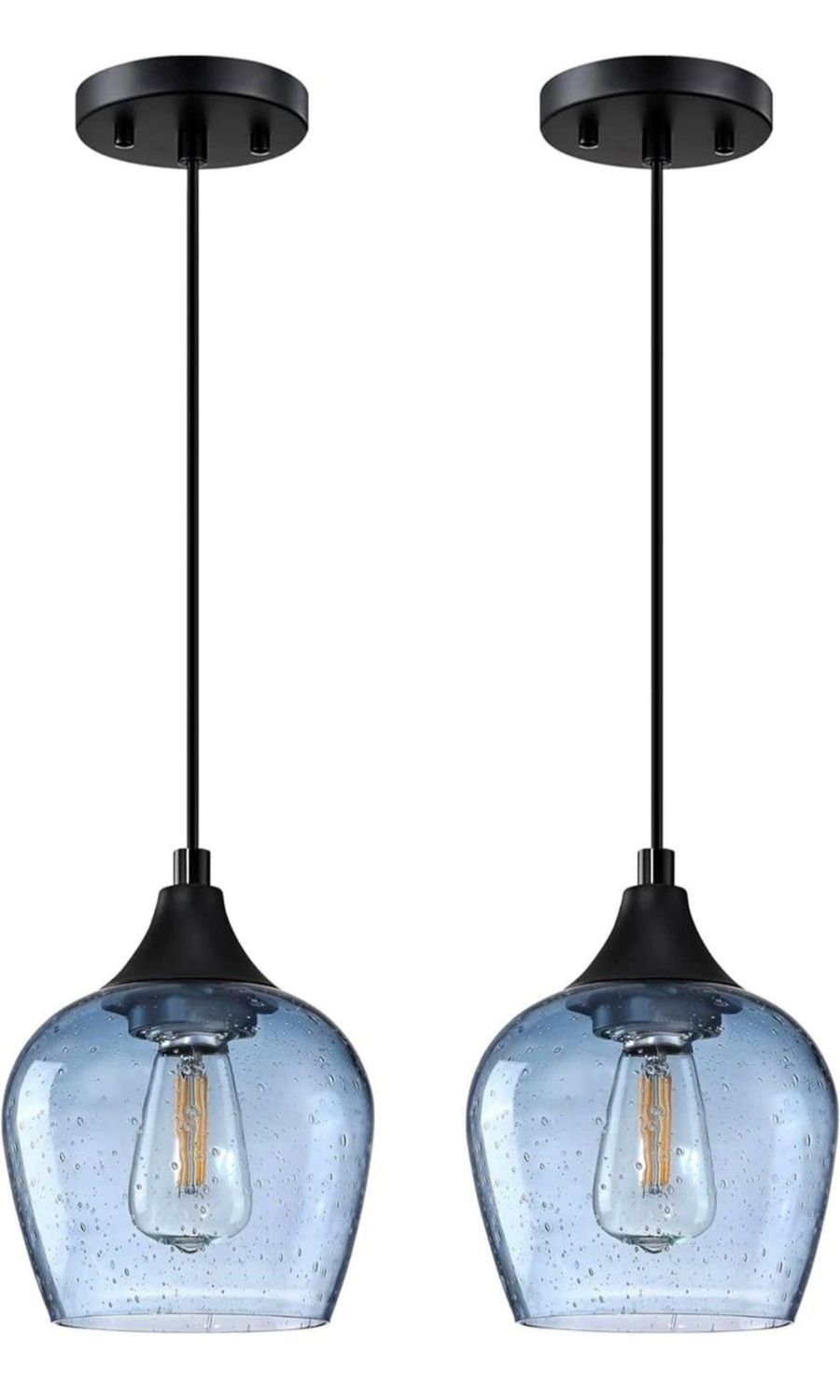 2 Light Indoor Hanging Kitchen Island Pendant Lights 5.8&quot;