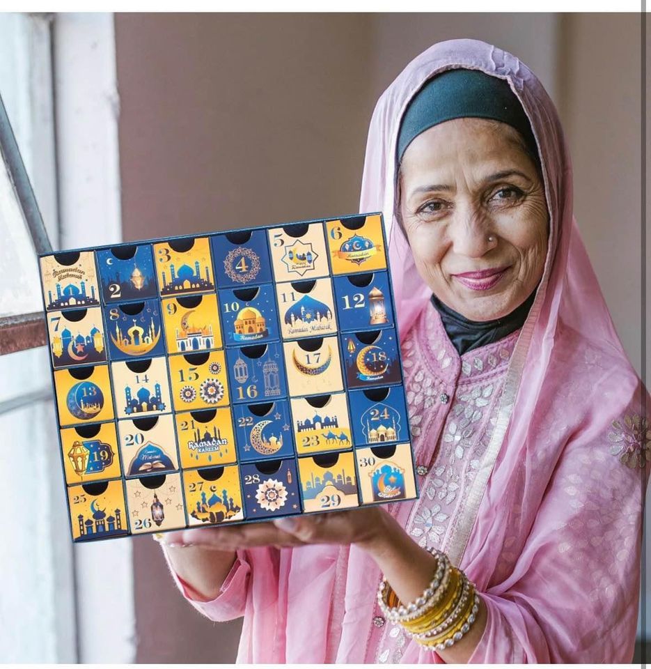 Ramdan Advent Calendar with Drawers, 2024 30 Empty Boxes for 30 days