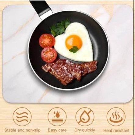 Stone Dish Drying Kitchen Mat - Super Absorbent - Instant Drying
