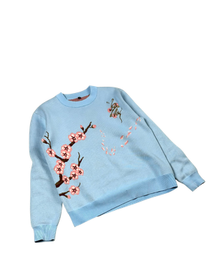 SAKURA KNIT SWEATER BLUE