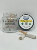 Top Gun (Indica) - Pixie Sticks (Extremely Potent Infused THCa Pre Rolls) 5 Count Jar