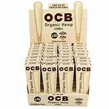 OCB organic hemp unbleached cones king x3
