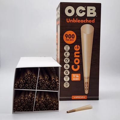 OCB unbleached virgin 1 1/4 cone 900