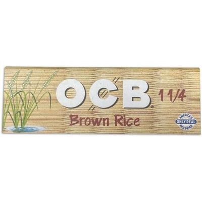 OCB Brown Rice 1 1/4 rolling papers 24 ct
