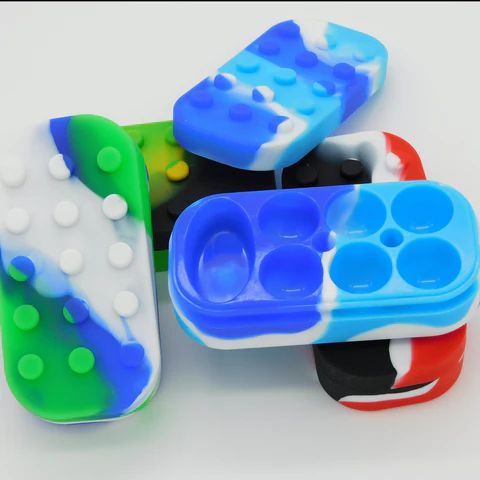 Leggo Building Block Silicone Dab Container