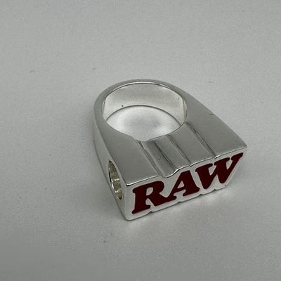 Raw Smoke Ring Silver Finish